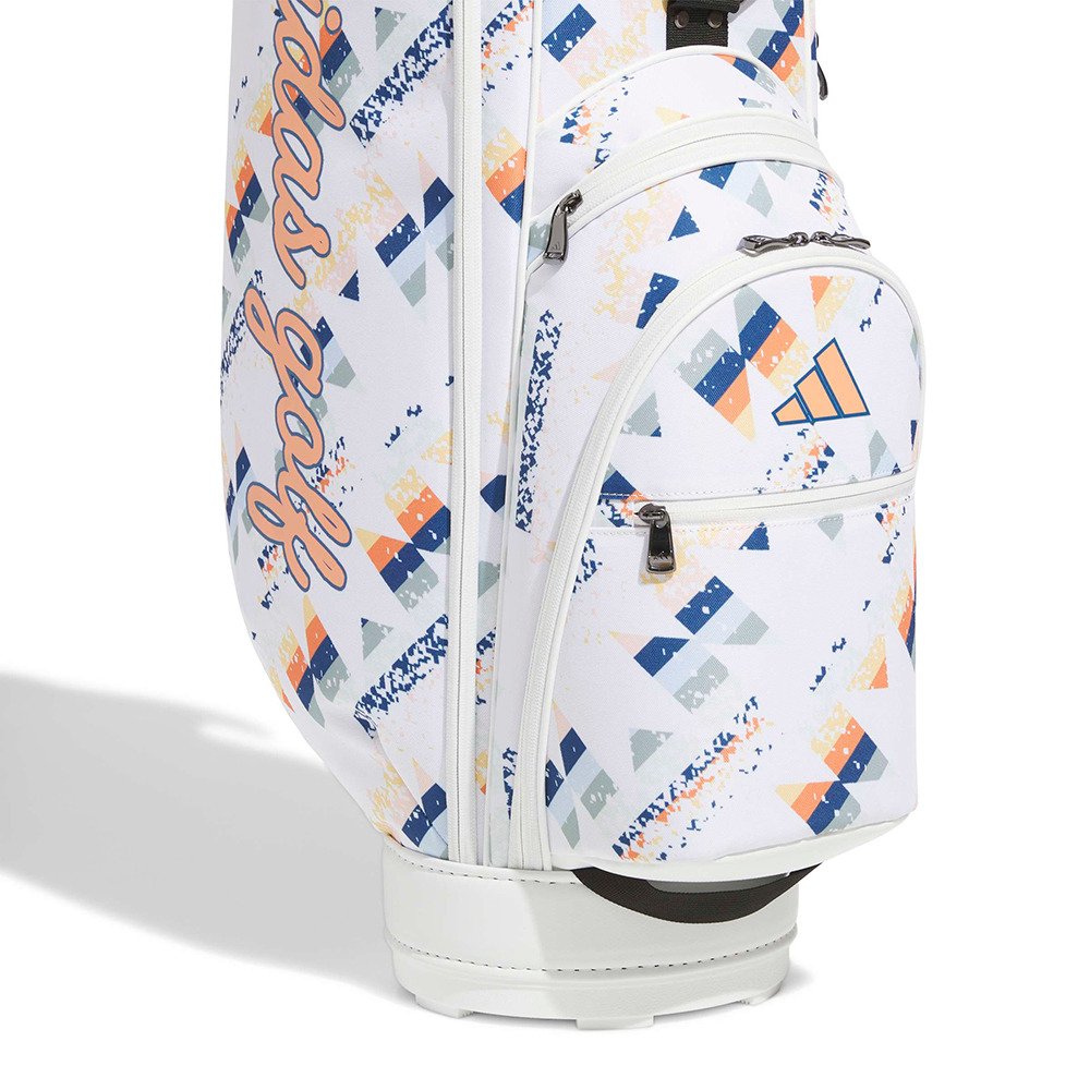 希少　 アディダス　ゴルフ　レディース　キャディーバッグ　ホワイト アディダス（adidas）（レディース）ゴルフ カート式 キャディバッグ