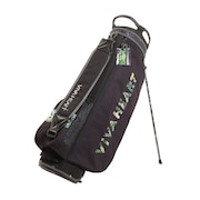 ビバハート（VIVA HEART）（メンズ、レディース）ゴルフ キャディバッグ スタンド式 9型 5分割 軽量 planticaコラボ プリント 013-16200-019