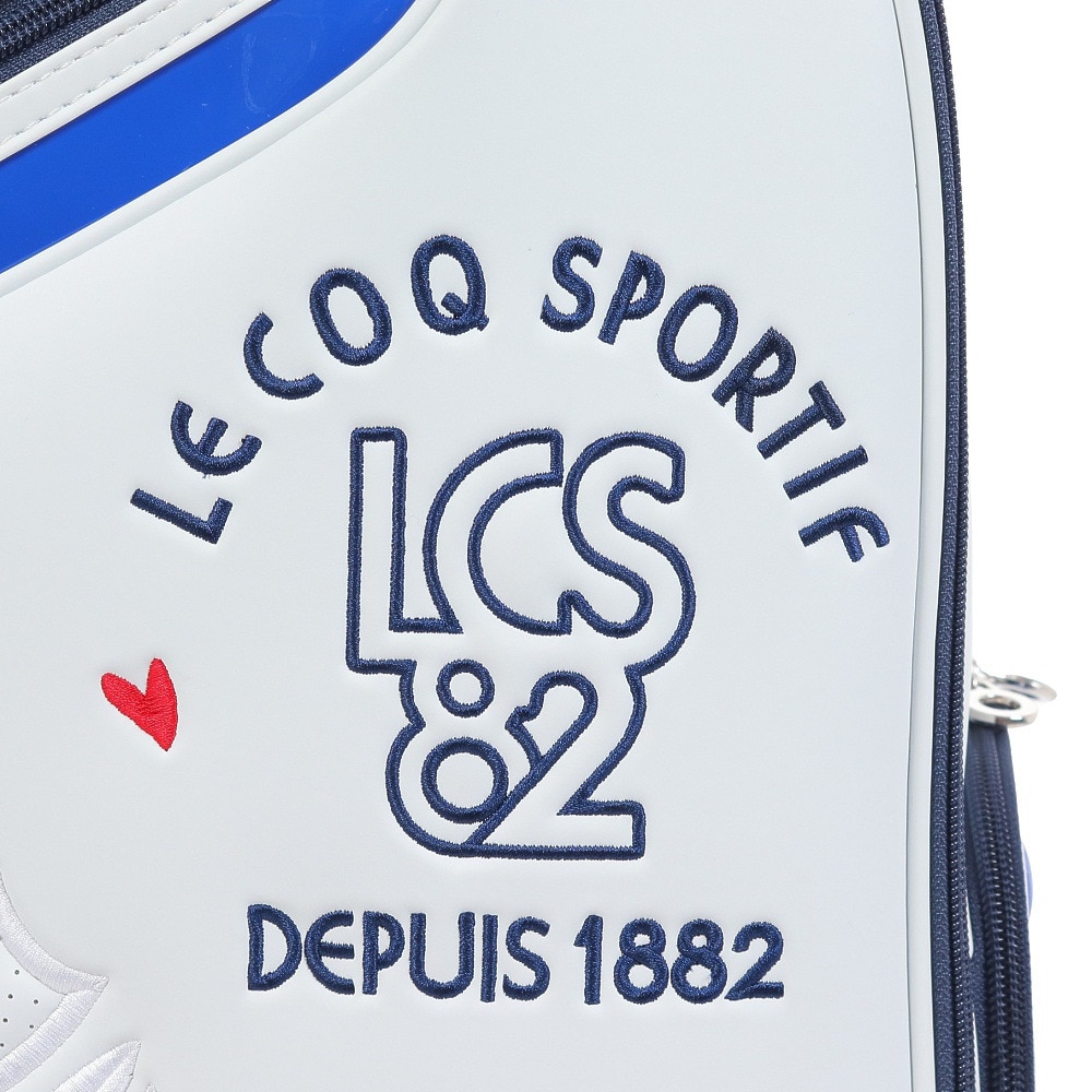 ルコックスポルティフ（lecoqsportif）（レディース）ゴルフ キャディバッグ 軽量 カート式 8.5型 5分割 QQCXJJ02 WH00