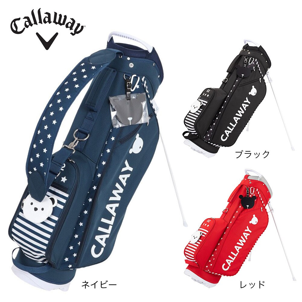 キャロウェイ（CALLAWAY）（レディース）ゴルフ キャディバッグ スタンド式 9.5型 6分割 ベア 5123289 STN BEAR W NY 23 SS