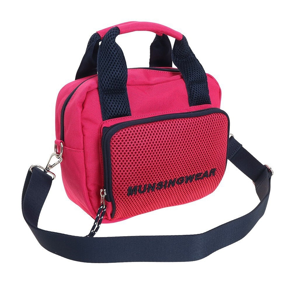マンシングウエア（MUNSING WEAR）（レディース）ゴルフ 抗菌防臭 異素材MIXショルダー付カートバッグ MQCTJA41 PK00