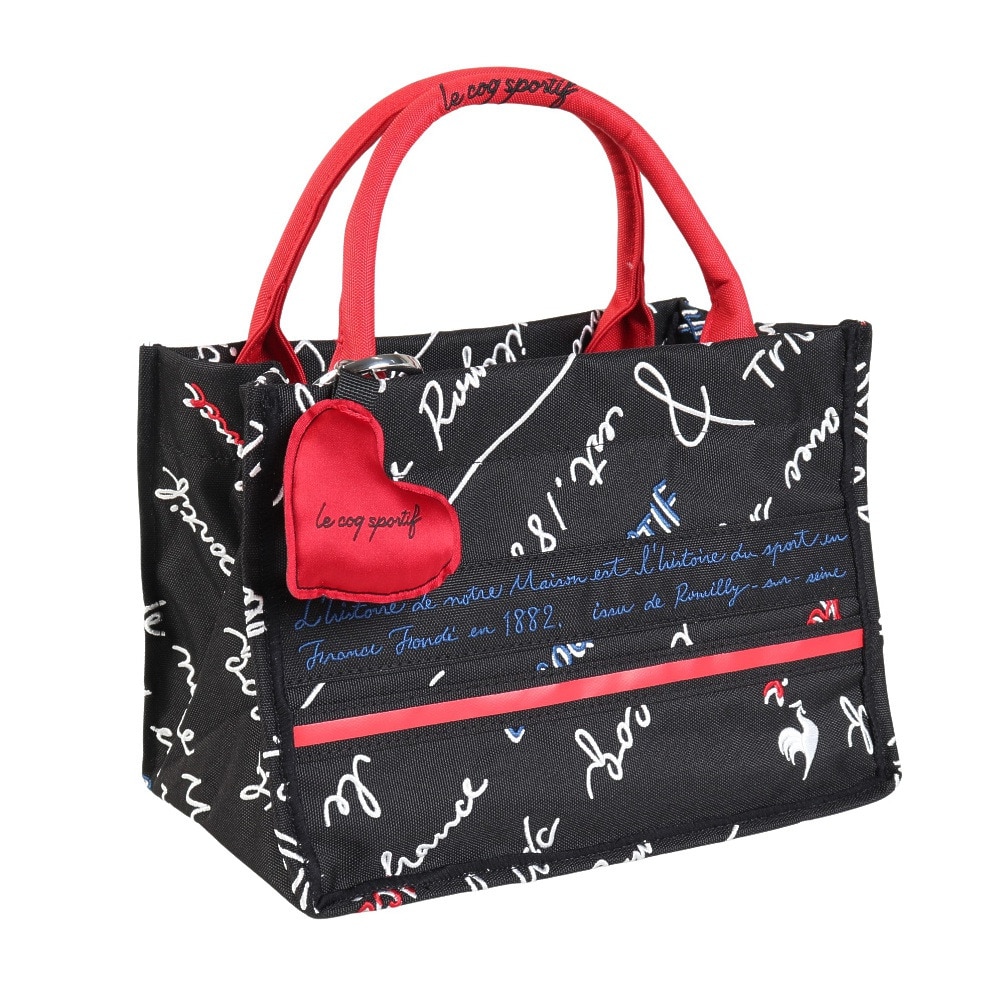 ルコックスポルティフ（lecoqsportif）（レディース）ゴルフ ブラックトリコデザイン スクエア型ポーチ LG4FTT43L BK00