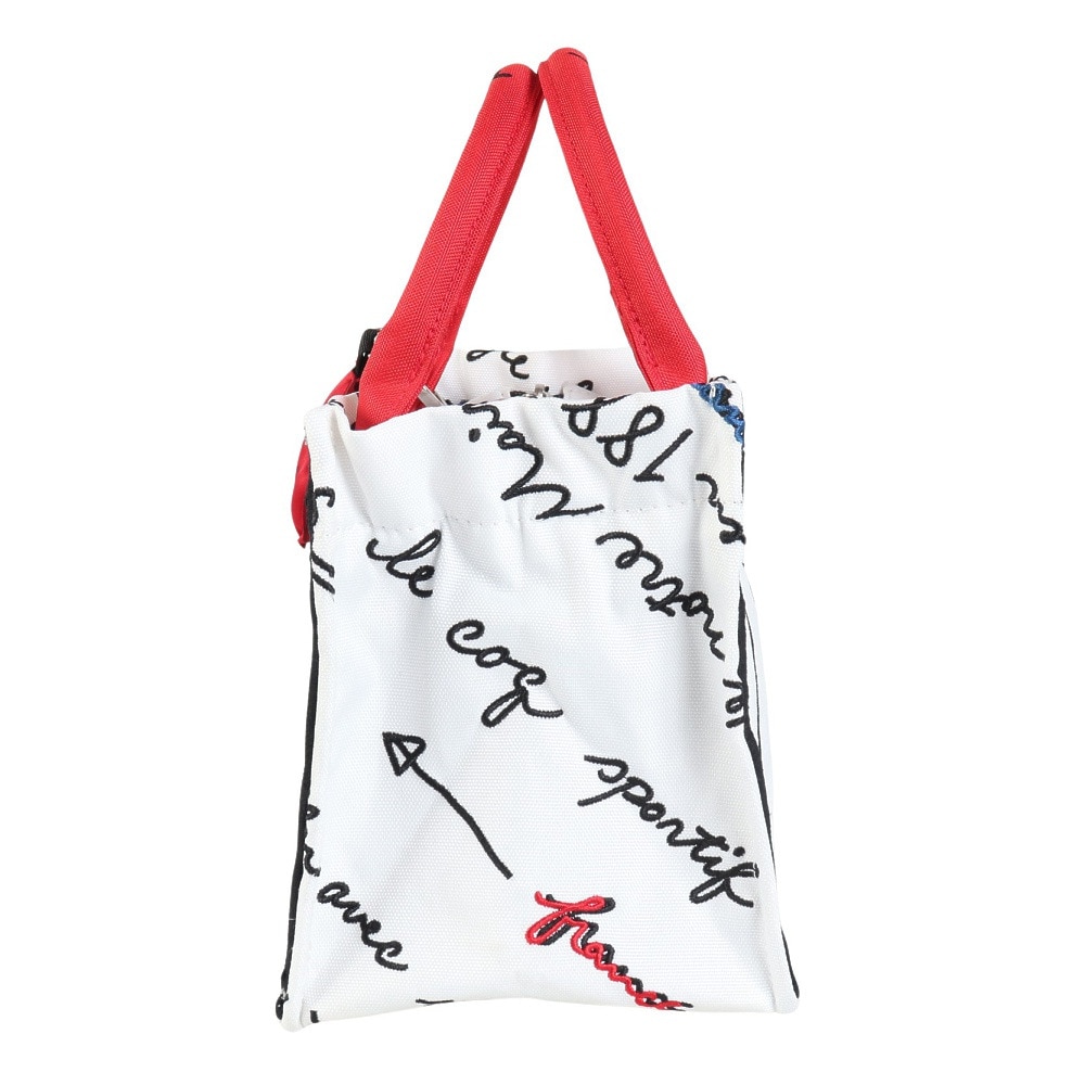 ルコックスポルティフ（lecoqsportif）（レディース）ゴルフ ブラックトリコデザイン スクエア型ポーチ LG4FTT43L WH00