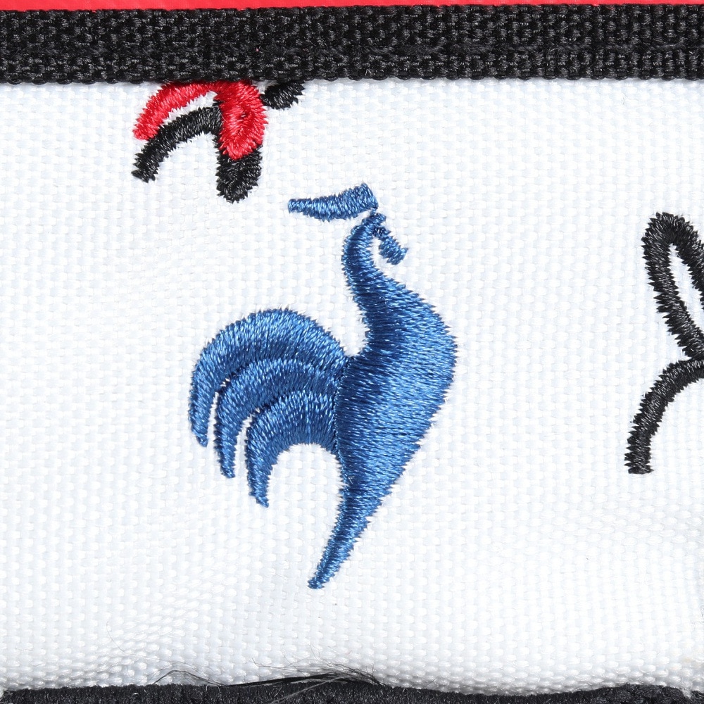 ルコックスポルティフ（lecoqsportif）（レディース）ゴルフ ブラックトリコデザイン スクエア型ポーチ LG4FTT43L WH00