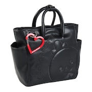 (レディース)ゴルフ ブラックキャラクター ポーチ ハートカラビナ付き LG4FTT45L BK00