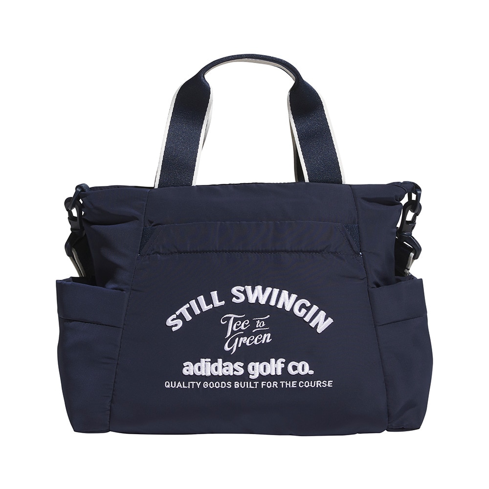 アディダス（adidas）（レディース）保冷ポケット グラフィック ラウンドバッグ 2ウェイ構造 KTI99-JF4641NVY