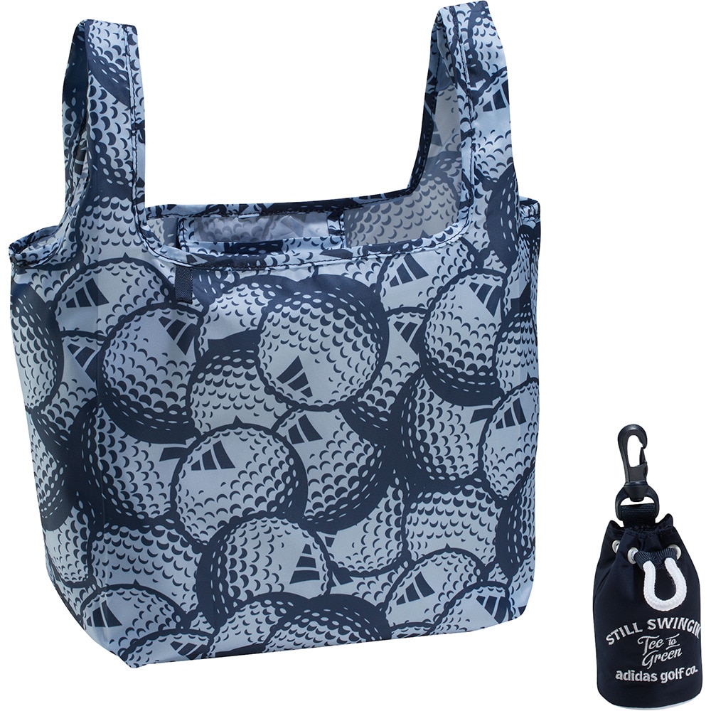 アディダス（adidas）（レディース）ゴルフ グラフィック ボールケース パッカブルトート付き KTJ05-JD6565NVY