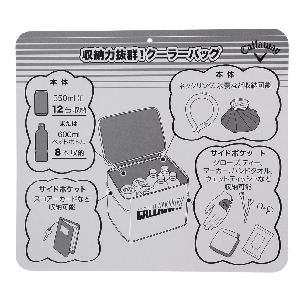 キャロウェイ（CALLAWAY）（メンズ、レディース）アトラクティブ クーラーバッグ 25 MN 5925148