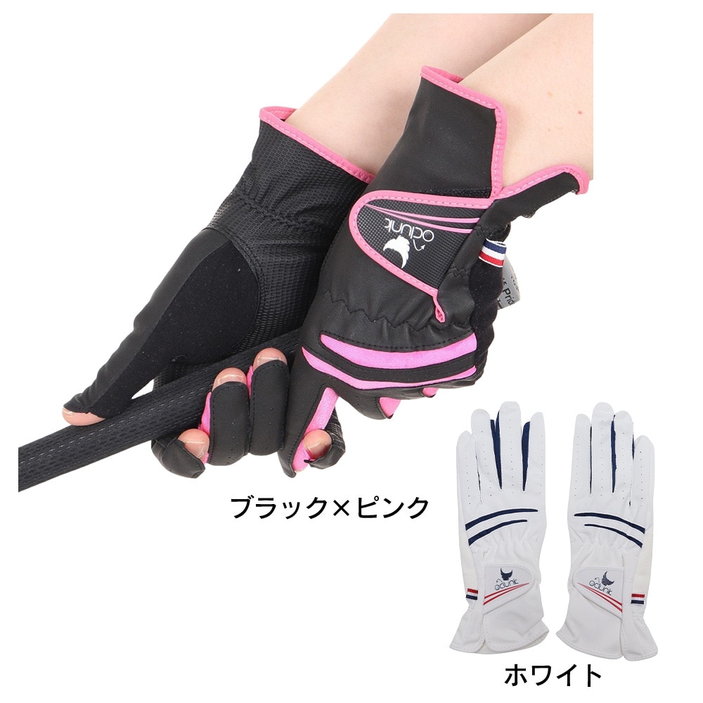 クランク（CLUNK）（レディース）両手用 ゴルフグローブ ネイルフリー CL5PWG12 BLK