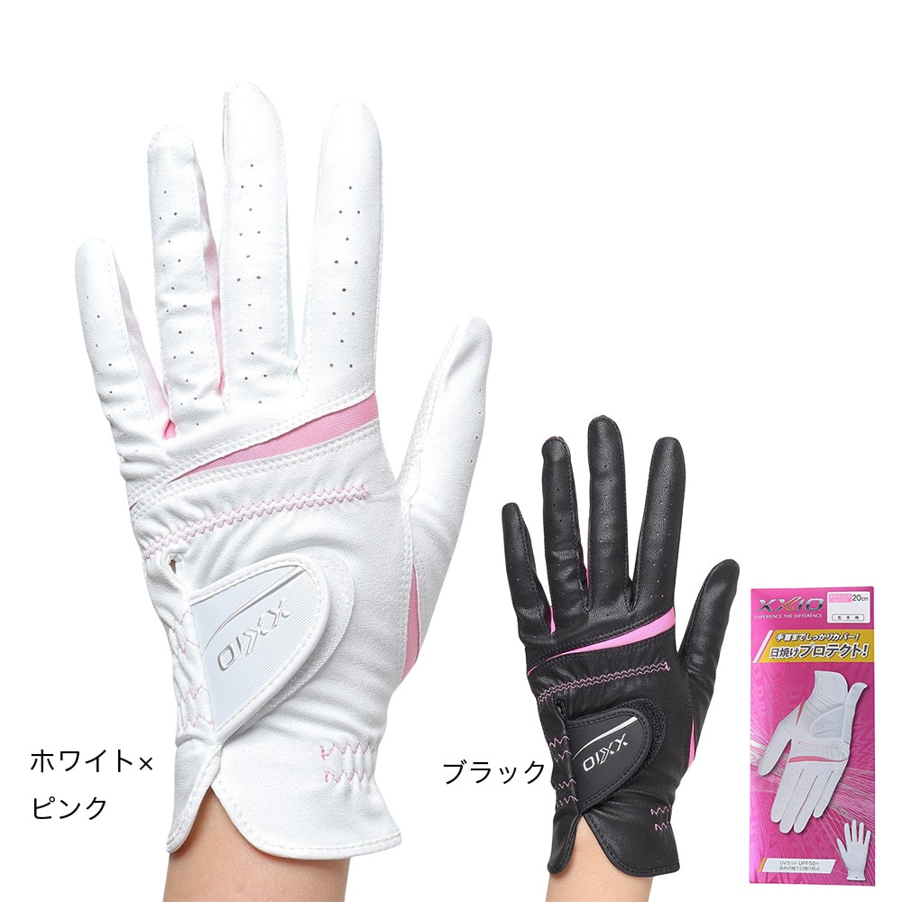 ゼクシオ（XXIO）（レディース）左手用 グローブ GGG-X022W WH/PK