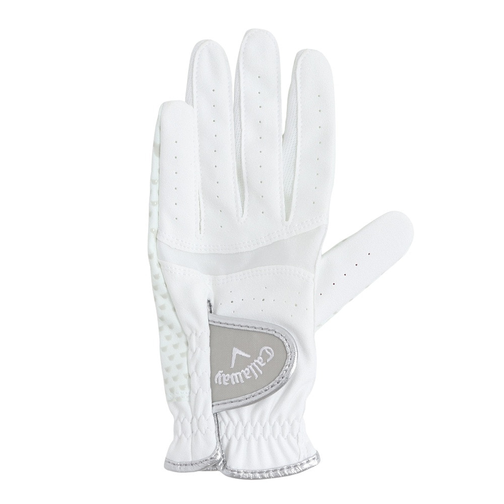 キャロウェイ（CALLAWAY）（レディース）左手用 ハイパー グリップ グローブ 5325162 WHT