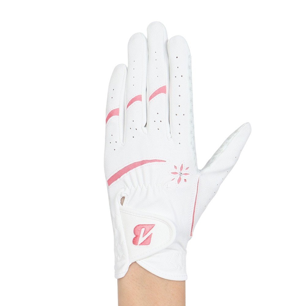 ブリヂストンゴルフ（BRIDGESTONE GOLF）（レディース）ゴルフグローブ 左手用 ULTRA GRIP LADY GL25L1WP
