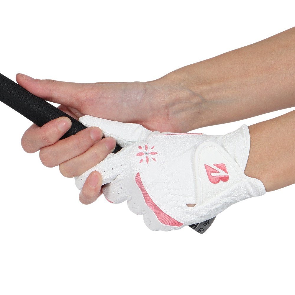 ブリヂストンゴルフ（BRIDGESTONE GOLF）（レディース）ゴルフグローブ 左手用 ULTRA GRIP LADY GL25L1WP