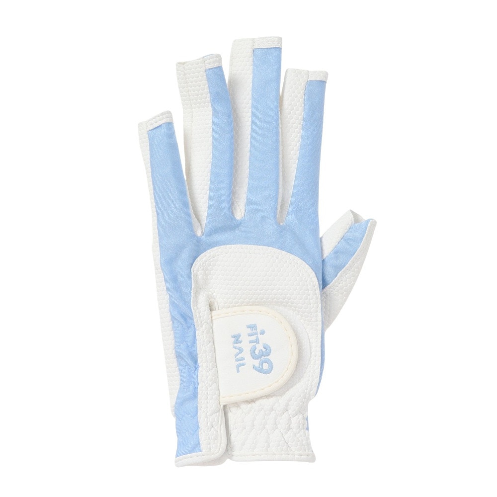 フィットサーティンナイン（FIT39）（レディース）ゴルフ 左手用 グローブ フィット39ネイル B263 L BLU