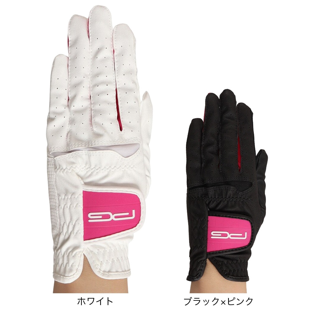 パフォーマンスギア（PG）（レディース）ゴルフ 左手用 合成皮革グローブ L PGNG9T1901.BLK
