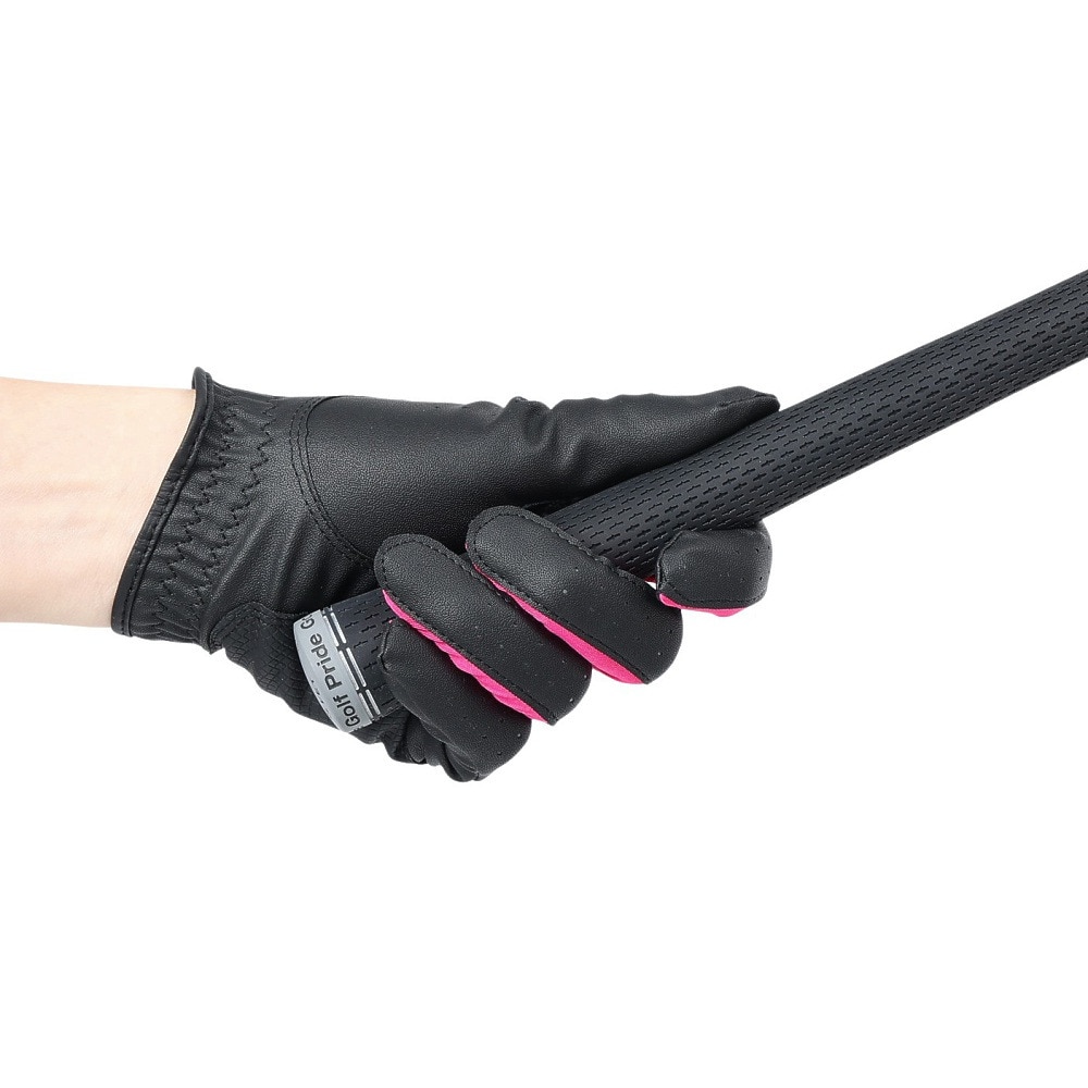 パフォーマンスギア（PG）（レディース）ゴルフ 左手用 合成皮革グローブ2 L PGNG3T1901 BLK