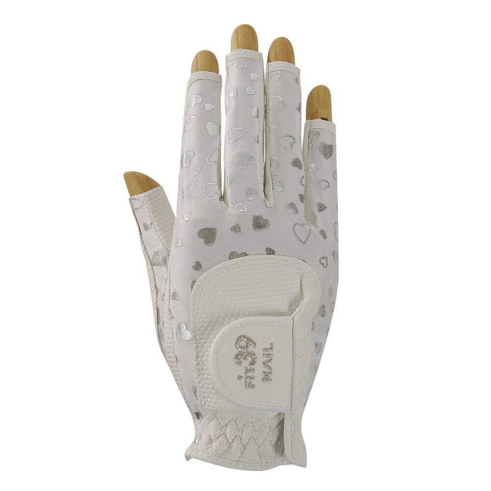 FIT39（FIT39）（レディース）ゴルフ グローブ フィット39ネイル右ハートシルバー MGFN-190RN HSV