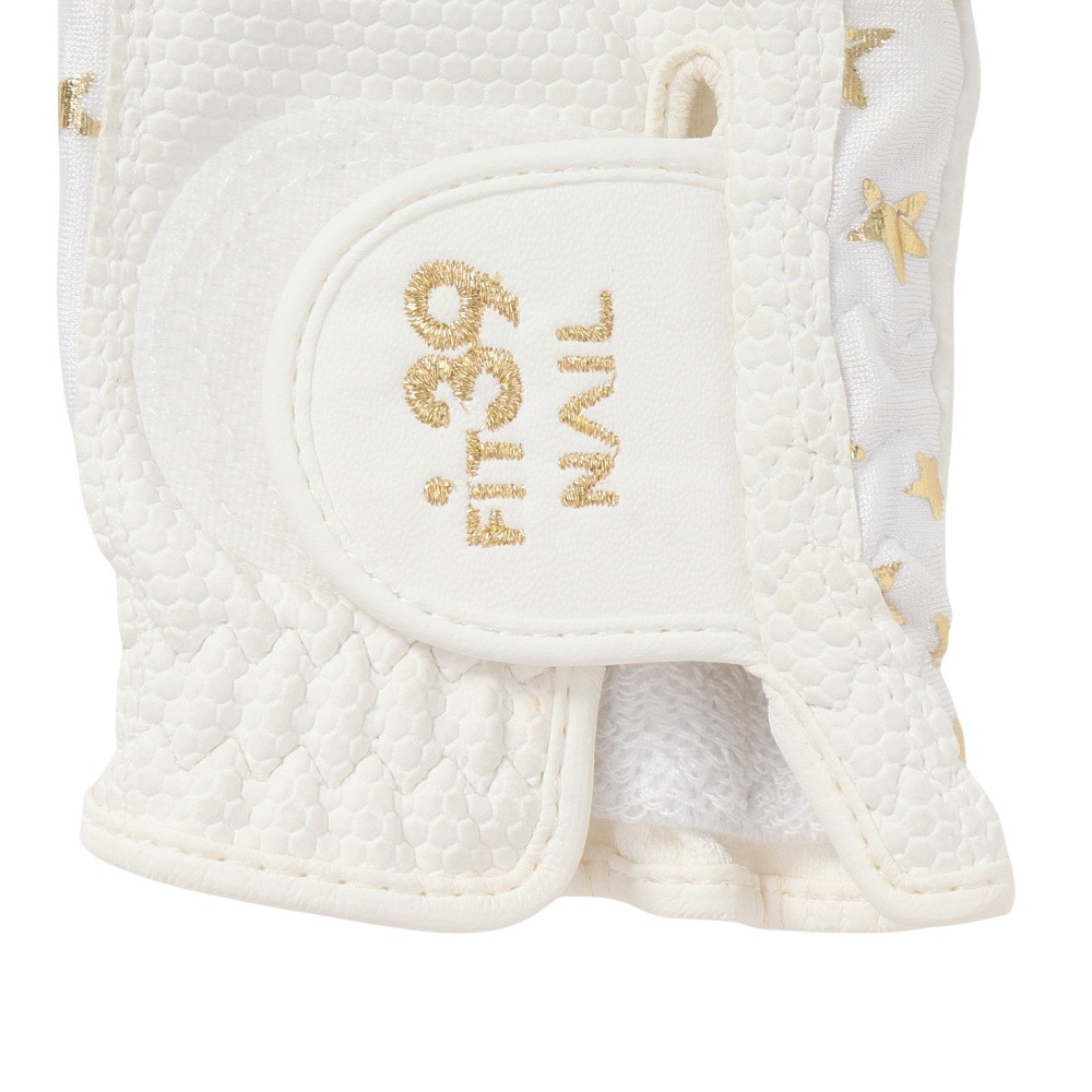 フィットサーティンナイン（FIT39）（レディース）ゴルフ 右手用 グローブ フィット39ネイル 星GLD B263 R STAR