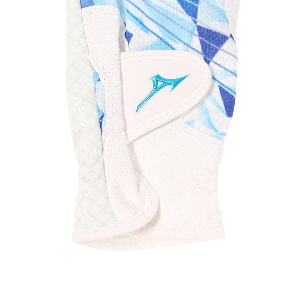 ミズノ（MIZUNO）（レディース）ゴルフ 暑さ対策 ゴルフグローブ 両手用 夏 接触冷感 ひんやり 吸汗 速乾 合成皮革 ダブルグリップ クール 5MJWB20201