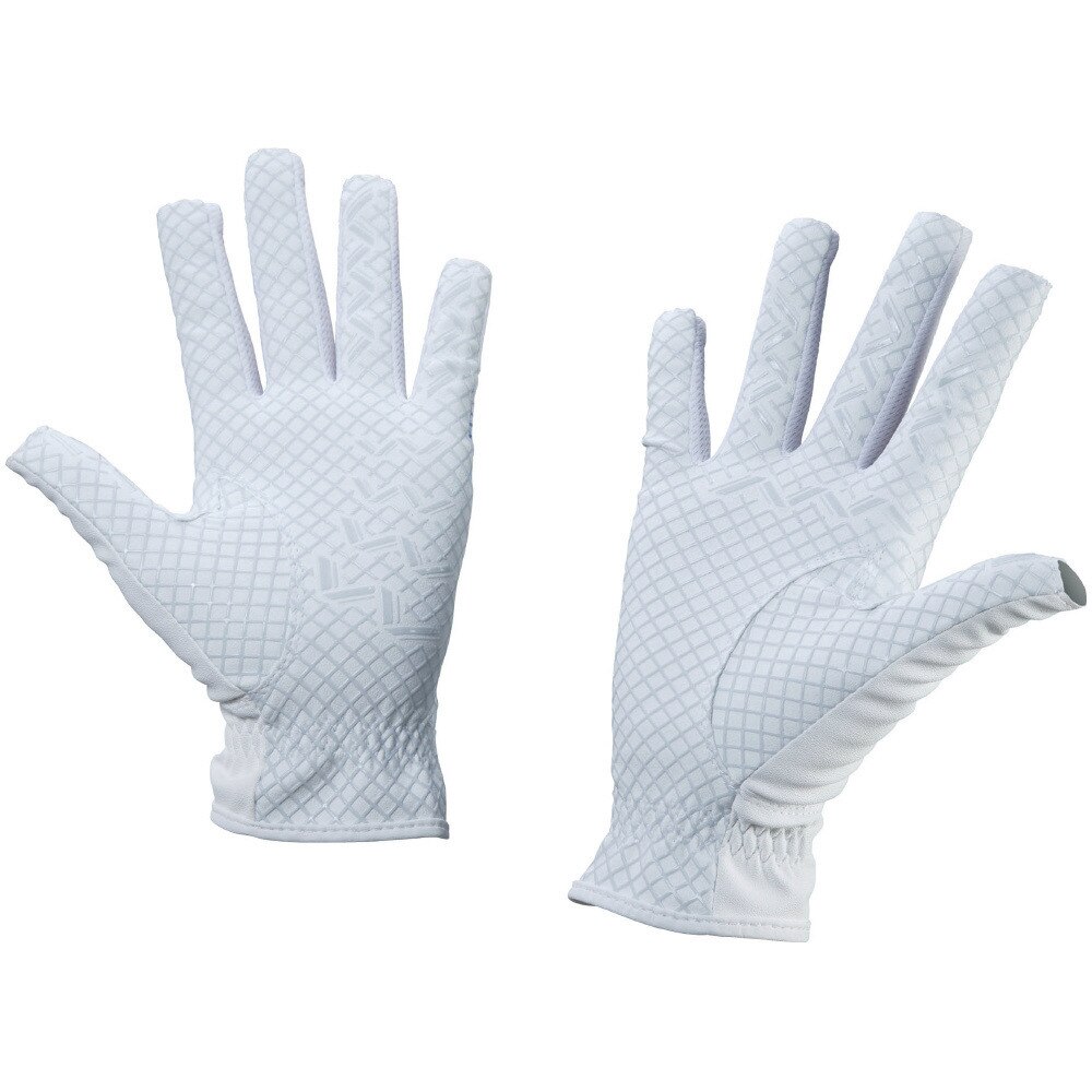 ミズノ（MIZUNO）（レディース）ゴルフ 暑さ対策 ゴルフグローブ 両手用 夏 接触冷感 ひんやり 吸汗 速乾 合成皮革 ダブルグリップ クール 5MJWB20201