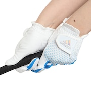 アディダス（adidas）（レディース）ゴルフ 両手用 遮熱 UVカット AEROREADY ペアグローブ MLU51-HA5947WH/LB