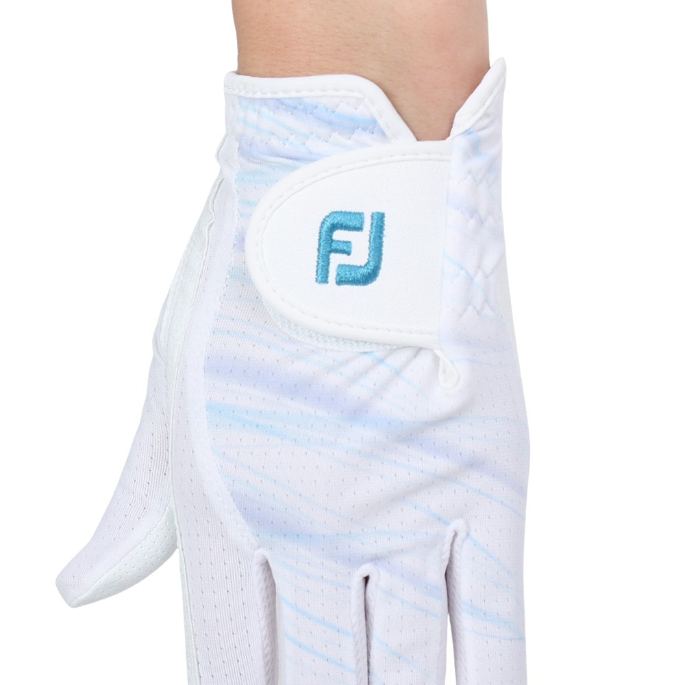 フットジョイ（FOOT JOY）（レディース）両手用 23 WO ステイクールEX ホワイト/ブルー FGWSC23WB