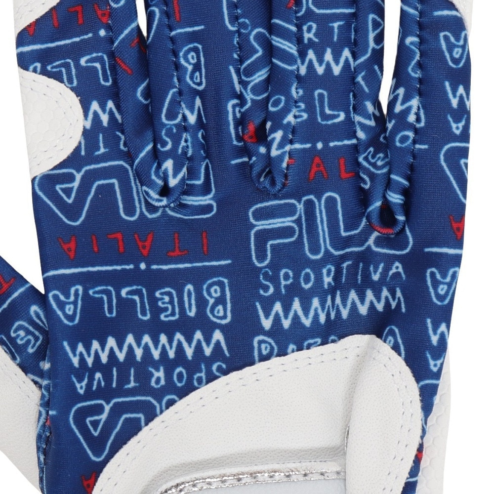 フィラ（FILA）（レディース）ゴルフ 両手用 ネイルカットグローブ FW10107 NVY