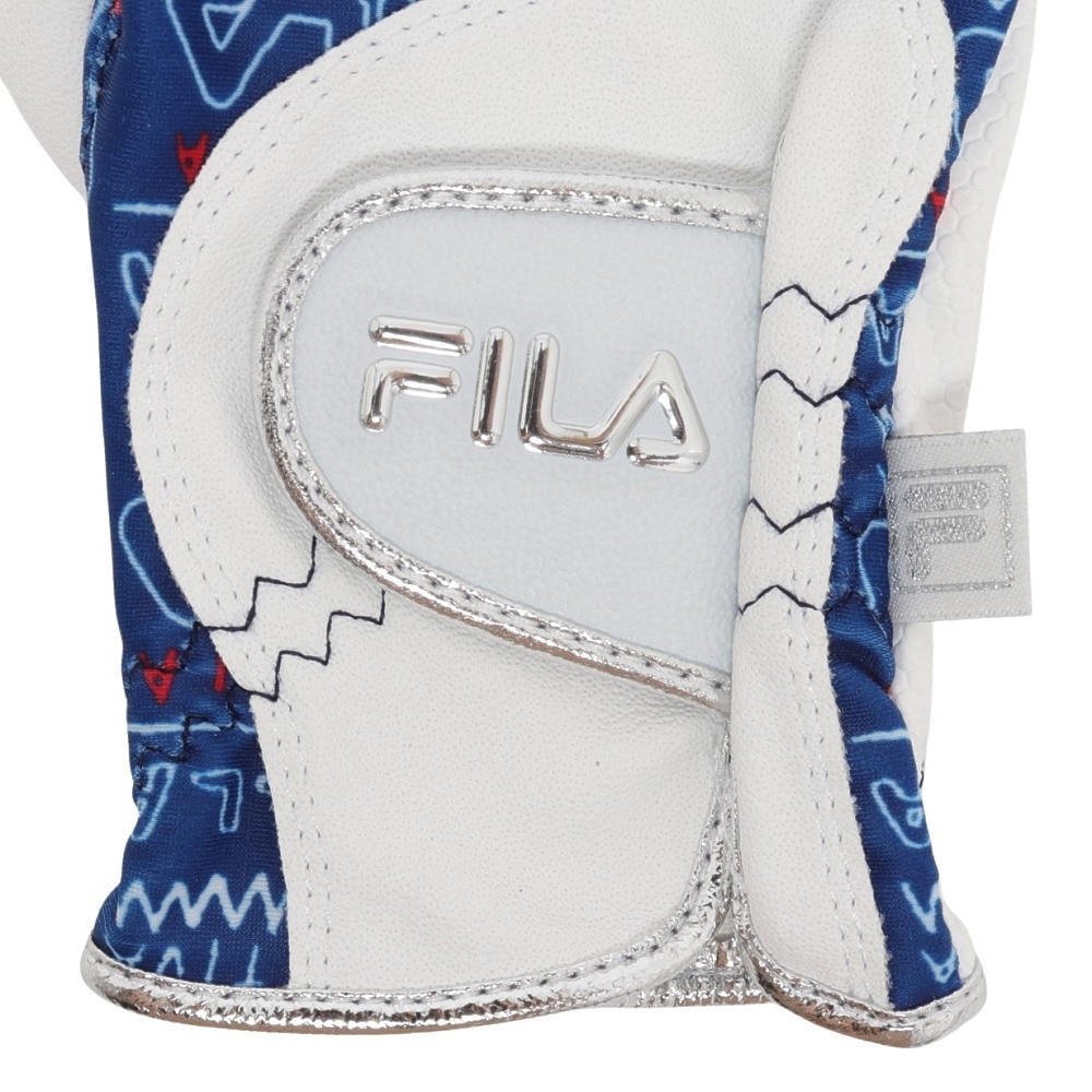 フィラ（FILA）（レディース）ゴルフ 両手用 ネイルカットグローブ FW10107 NVY