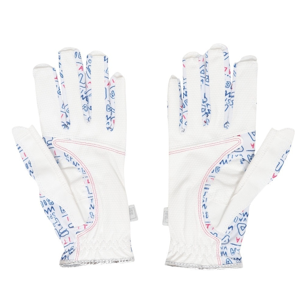 フィラ（FILA）（レディース）ゴルフ 両手用 ネイルカットグローブ FW10107 WHT