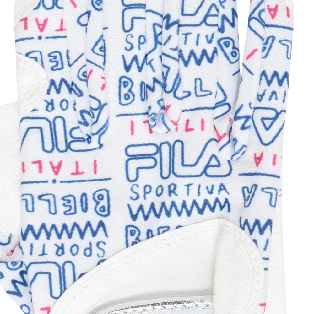 フィラ（FILA）（レディース）ゴルフ 両手用 ネイルカットグローブ FW10107 WHT