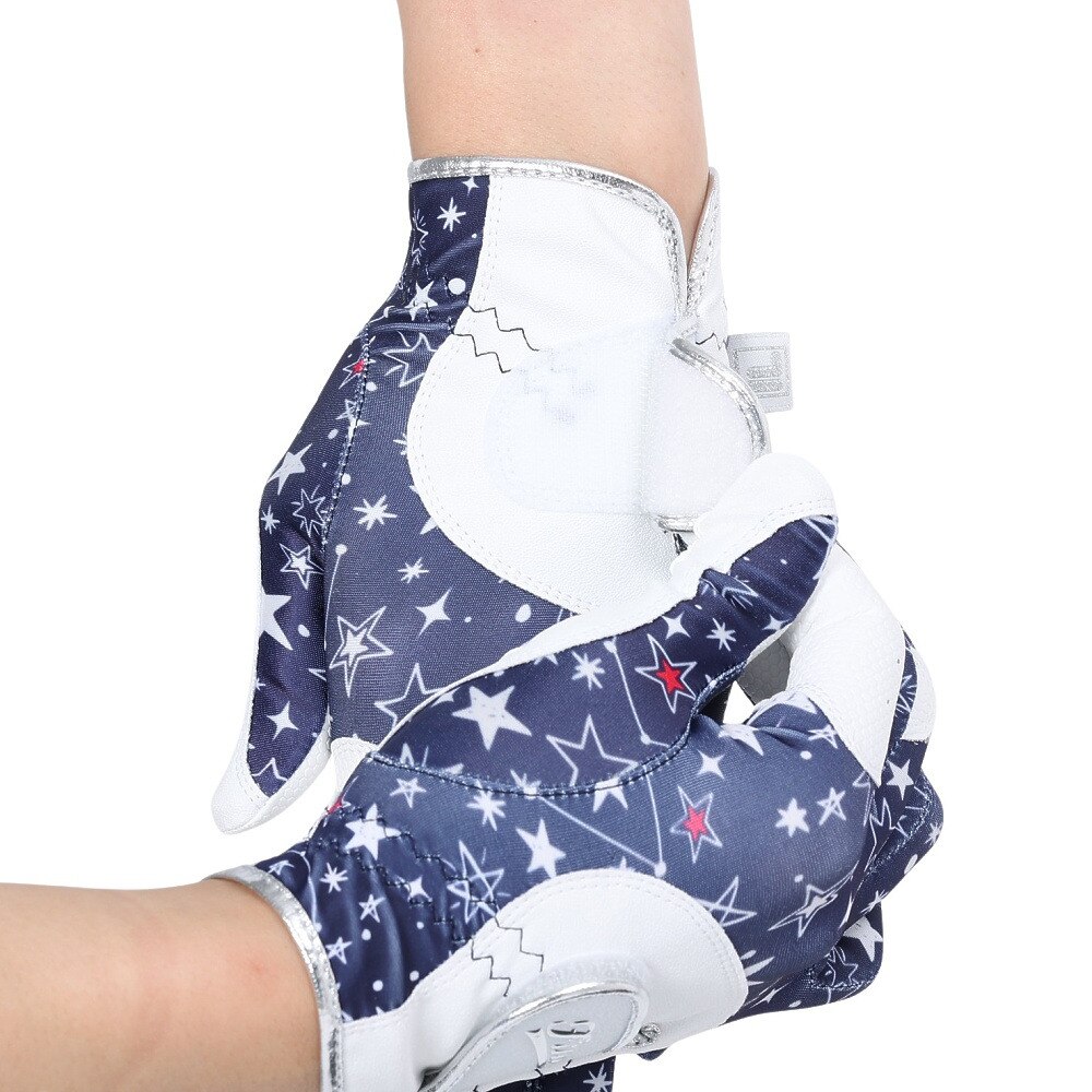 フィラ（FILA）（レディース）ゴルフ 両手用 UVカットグローブ FWG106 NVY