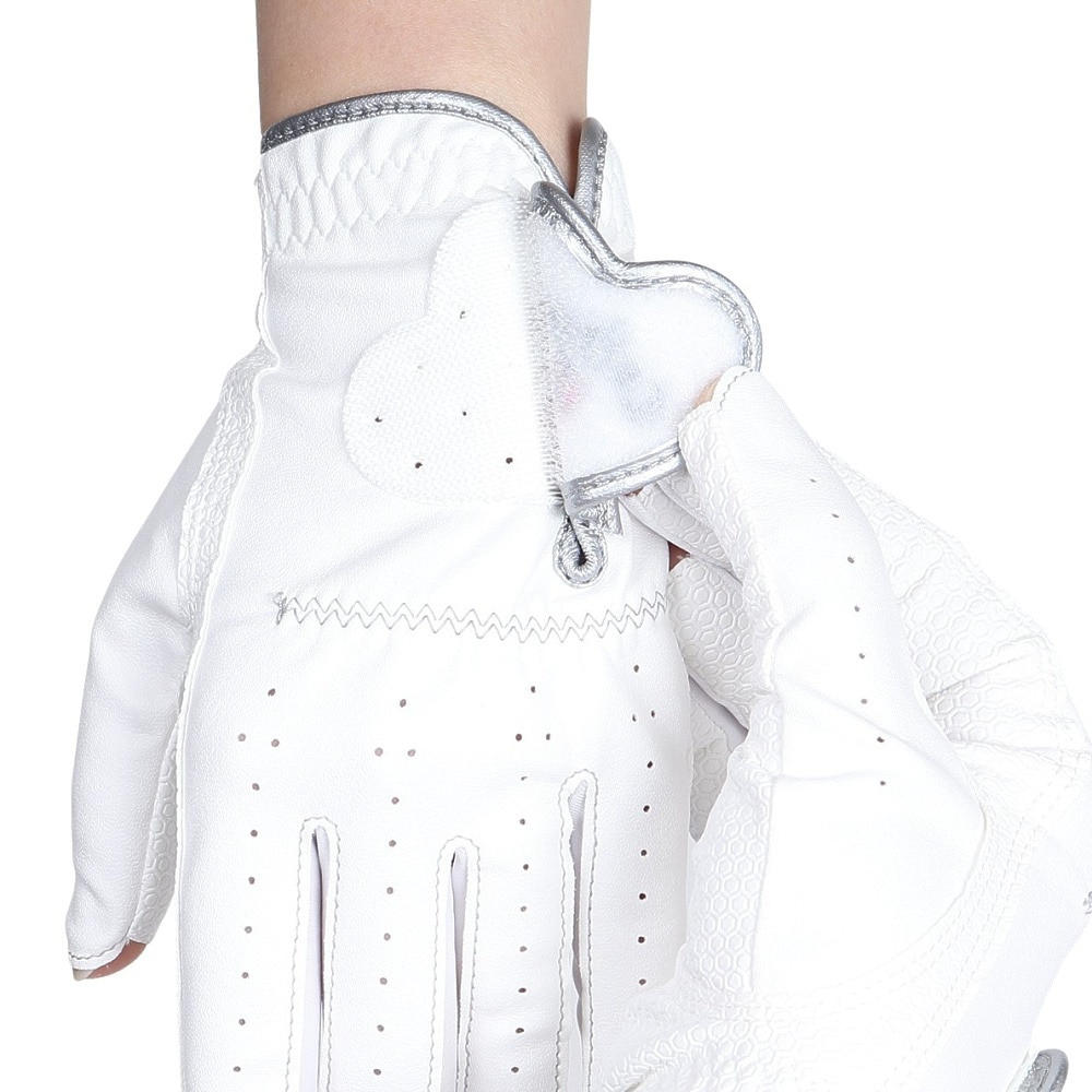 キャロウェイ（CALLAWAY）（レディース）ゴルフグローブ 両手用 NailDualWMS25 5325156 WHT