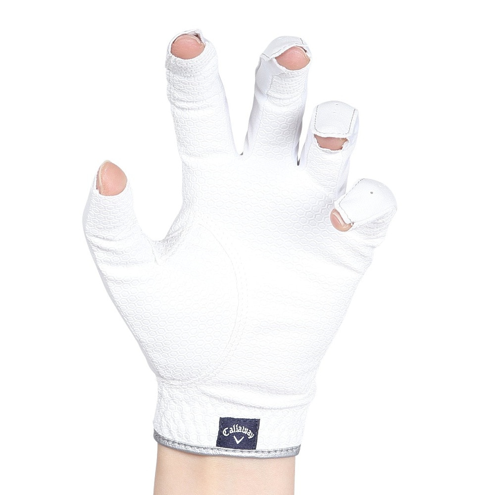 キャロウェイ（CALLAWAY）（レディース）ゴルフグローブ 両手用 NailDualWMS25 5325156 WHT