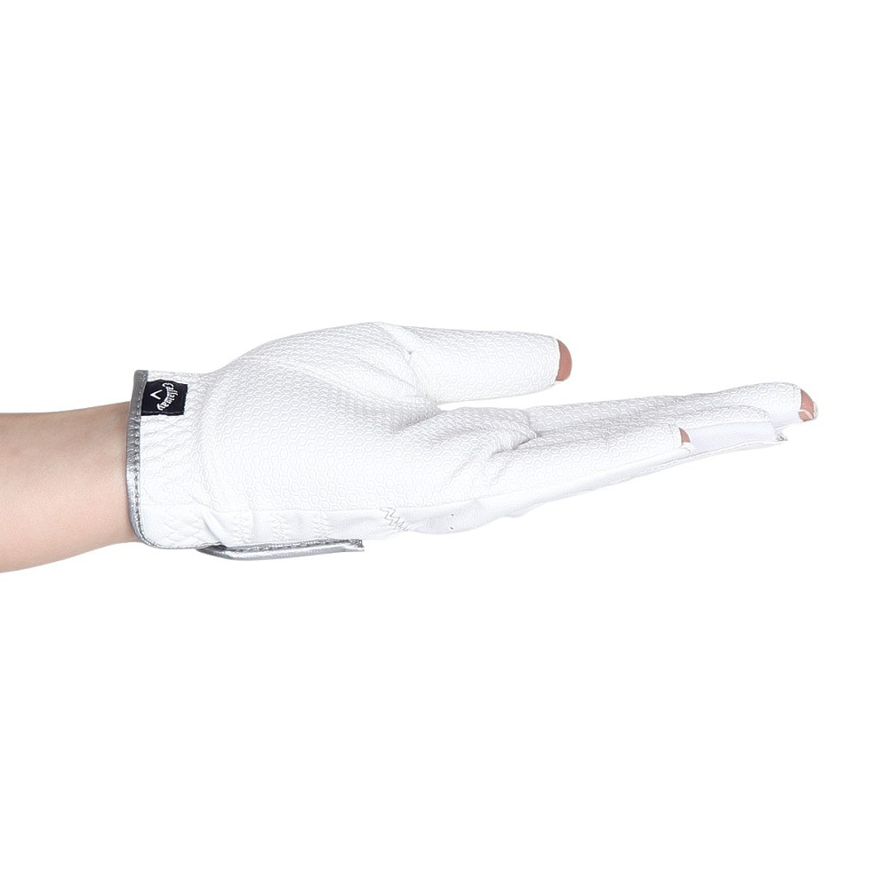 キャロウェイ（CALLAWAY）（レディース）ゴルフグローブ 両手用 NailDualWMS25 5325156 WHT