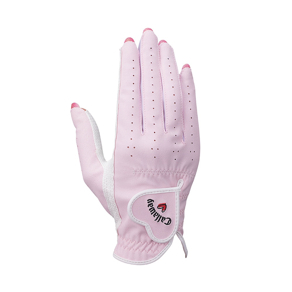 キャロウェイ（CALLAWAY）（レディース）両手用 ネイル デュアル グローブ 5325158 WMS 25 PNK
