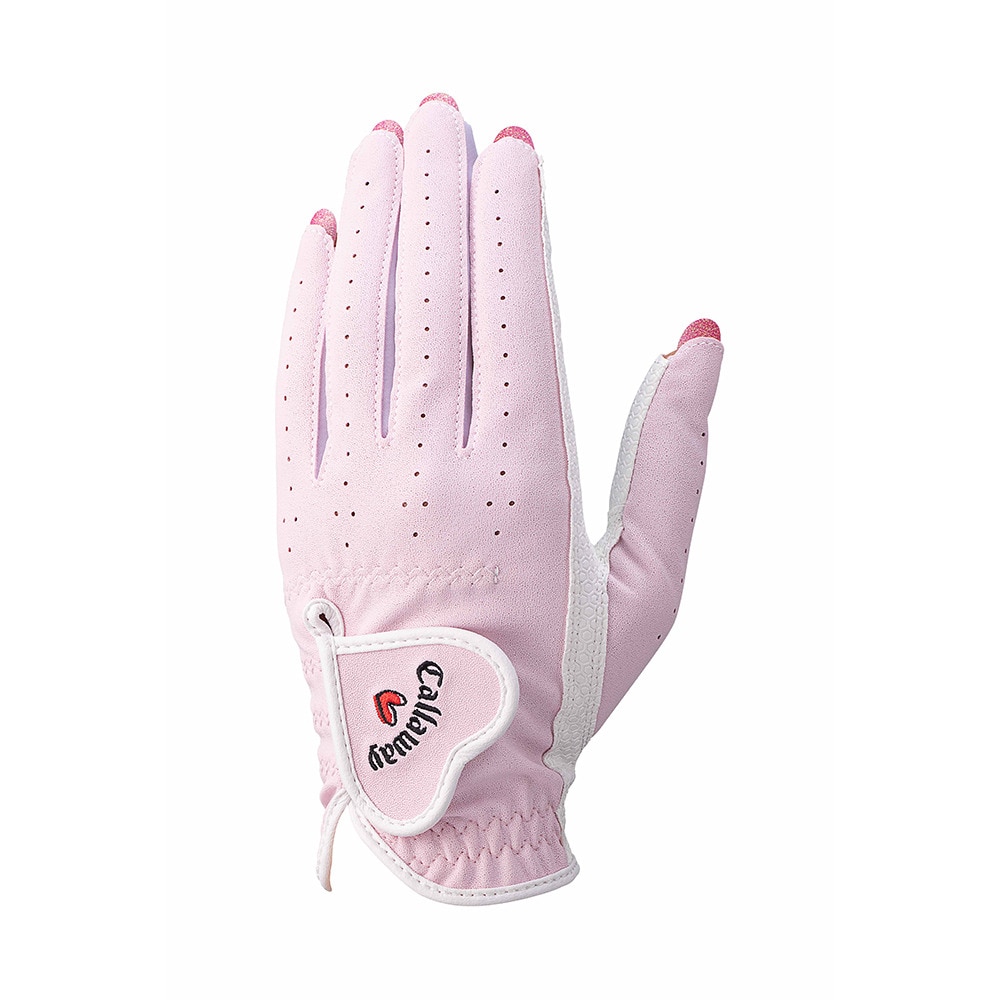 キャロウェイ（CALLAWAY）（レディース）両手用 ネイル デュアル グローブ 5325158 WMS 25 PNK