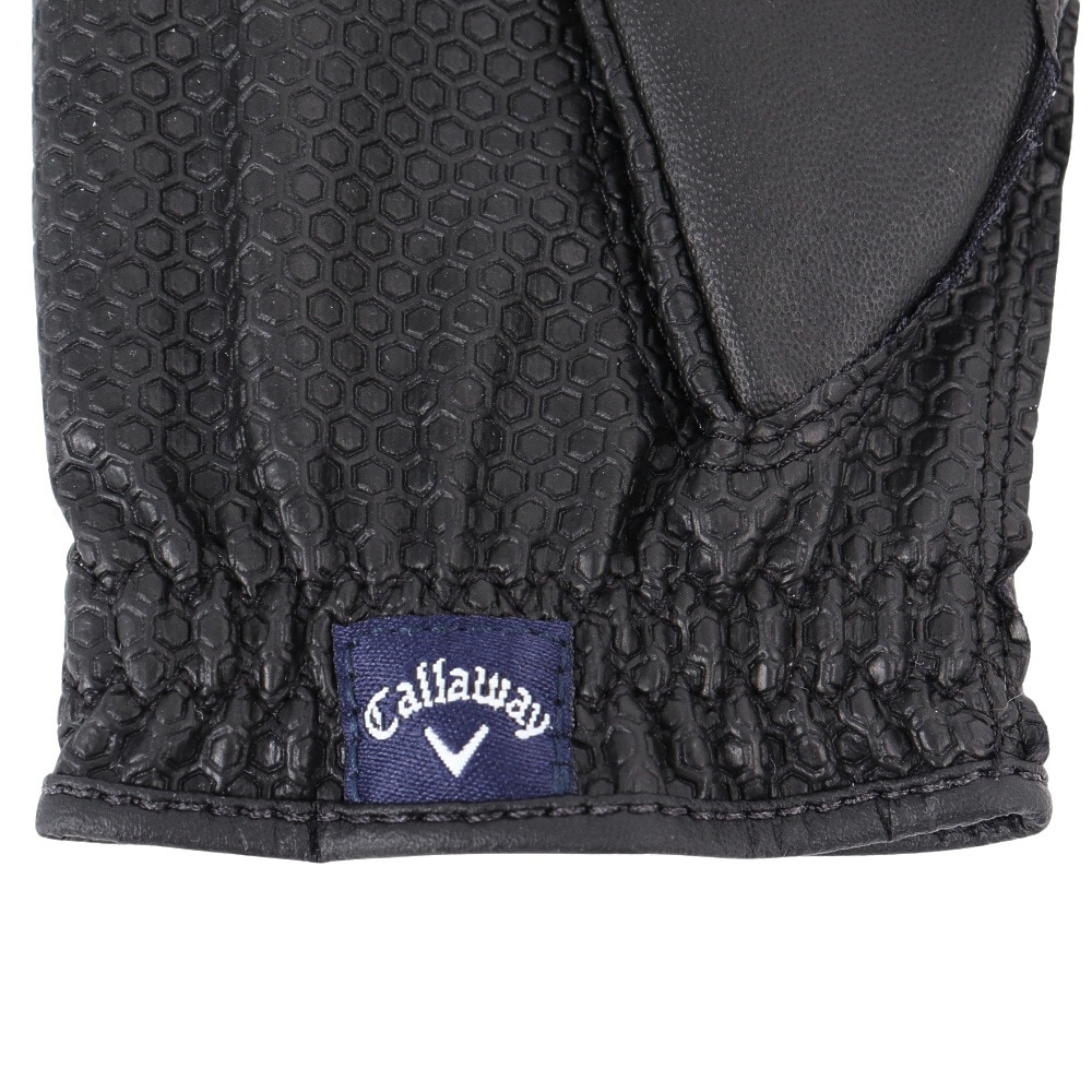 キャロウェイ（CALLAWAY）（レディース）両手用 ネイル デュアル グローブ ゴルフグローブ 5325160NailDualWMS25BLK