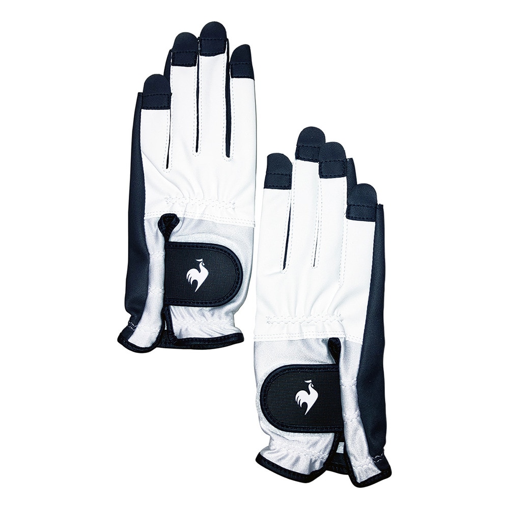 ルコックスポルティフ（lecoqsportif）（レディース）両手用 ネイルフリー ゴルフグローブ LG5SGV01L WH00