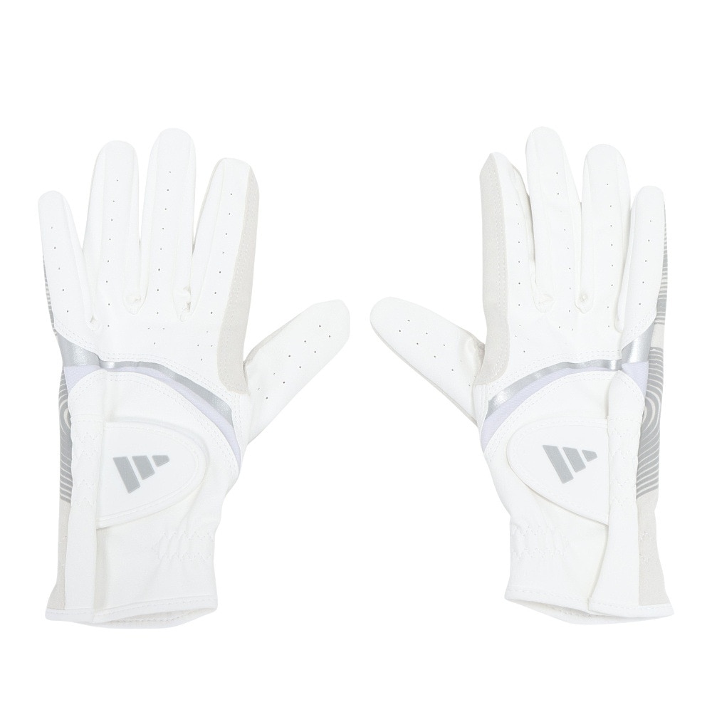 アディダス（adidas）（レディース）ゴルフ 両手用 アディゼロ グローブペア ライト&コンフォート KVH44-JE7182W/GRY