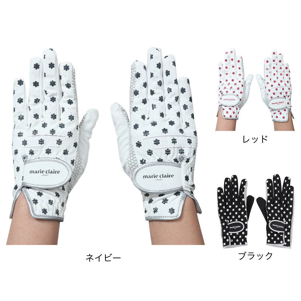 マリ・クレール スポール（marie claire sport）（レディース）ゴルフ 両手用 グローブ 732995-RD