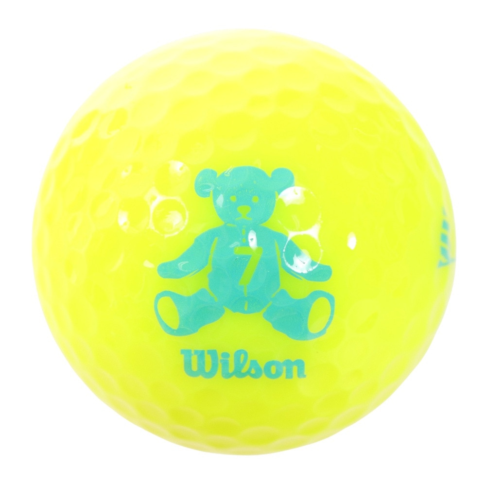 ウイルソンゴルフ（Wilson Golf）（レディース）ゴルフボール ベア4 イエロー ネット入り 10球