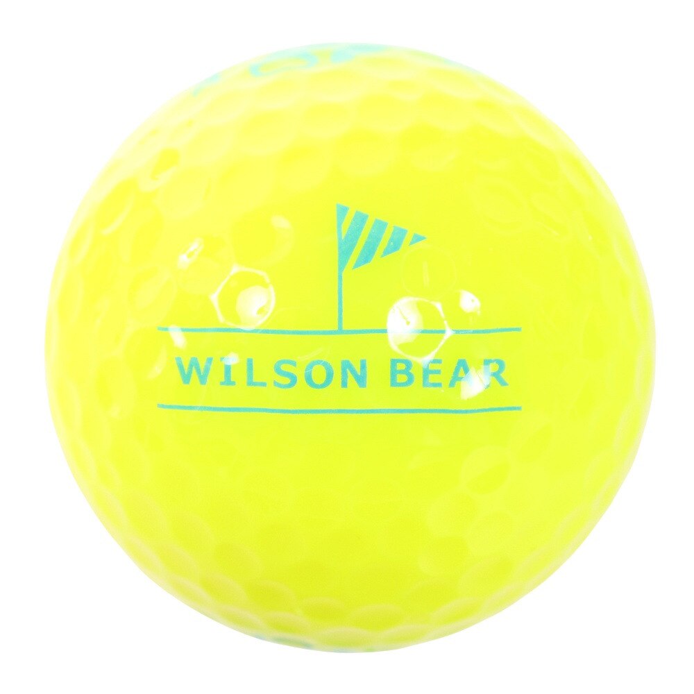 ウイルソンゴルフ（Wilson Golf）（レディース）ゴルフボール ベア4 イエロー ネット入り 10球