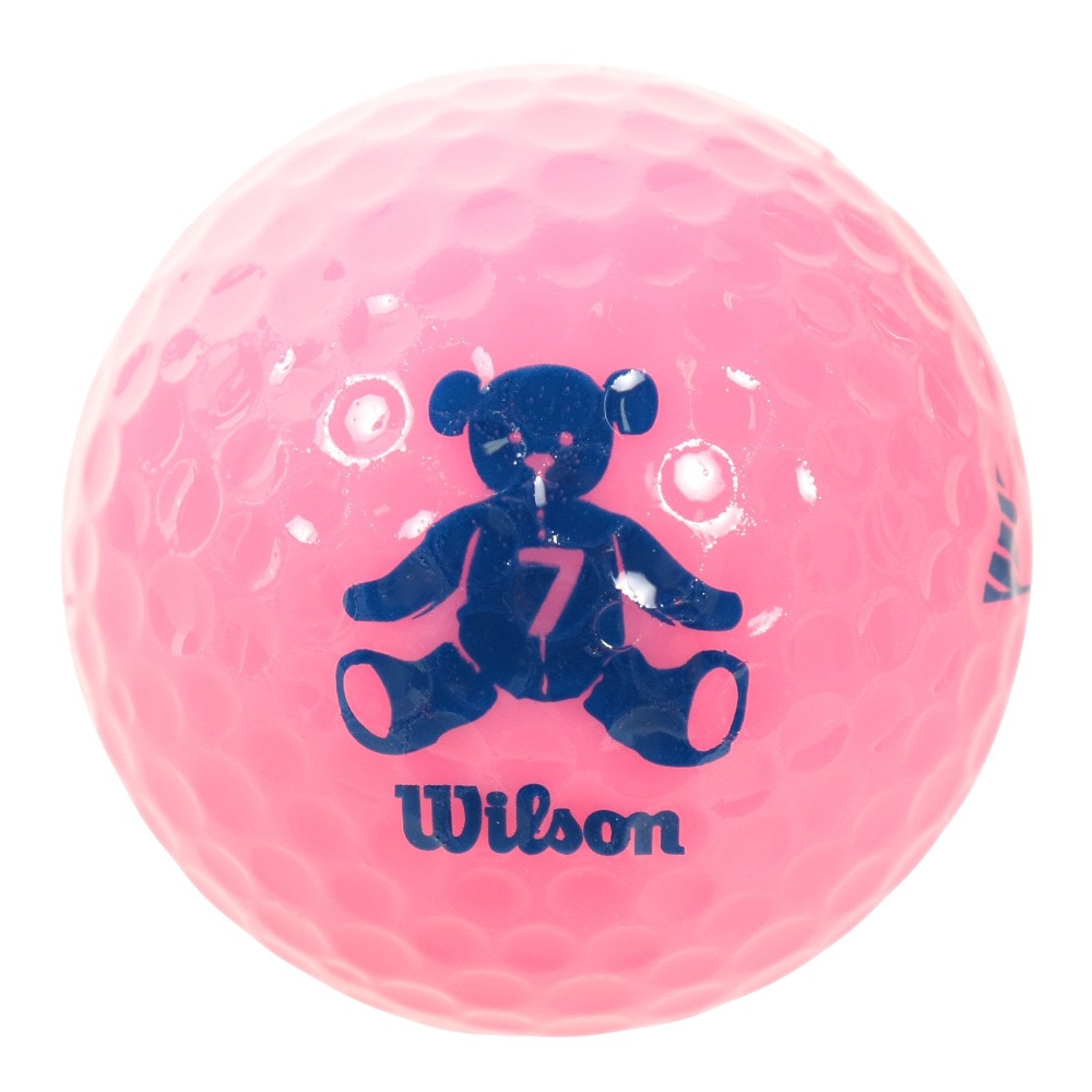 ウイルソンゴルフ（Wilson Golf）（レディース）ゴルフボール ベア4 ピンク ネット入り 10球