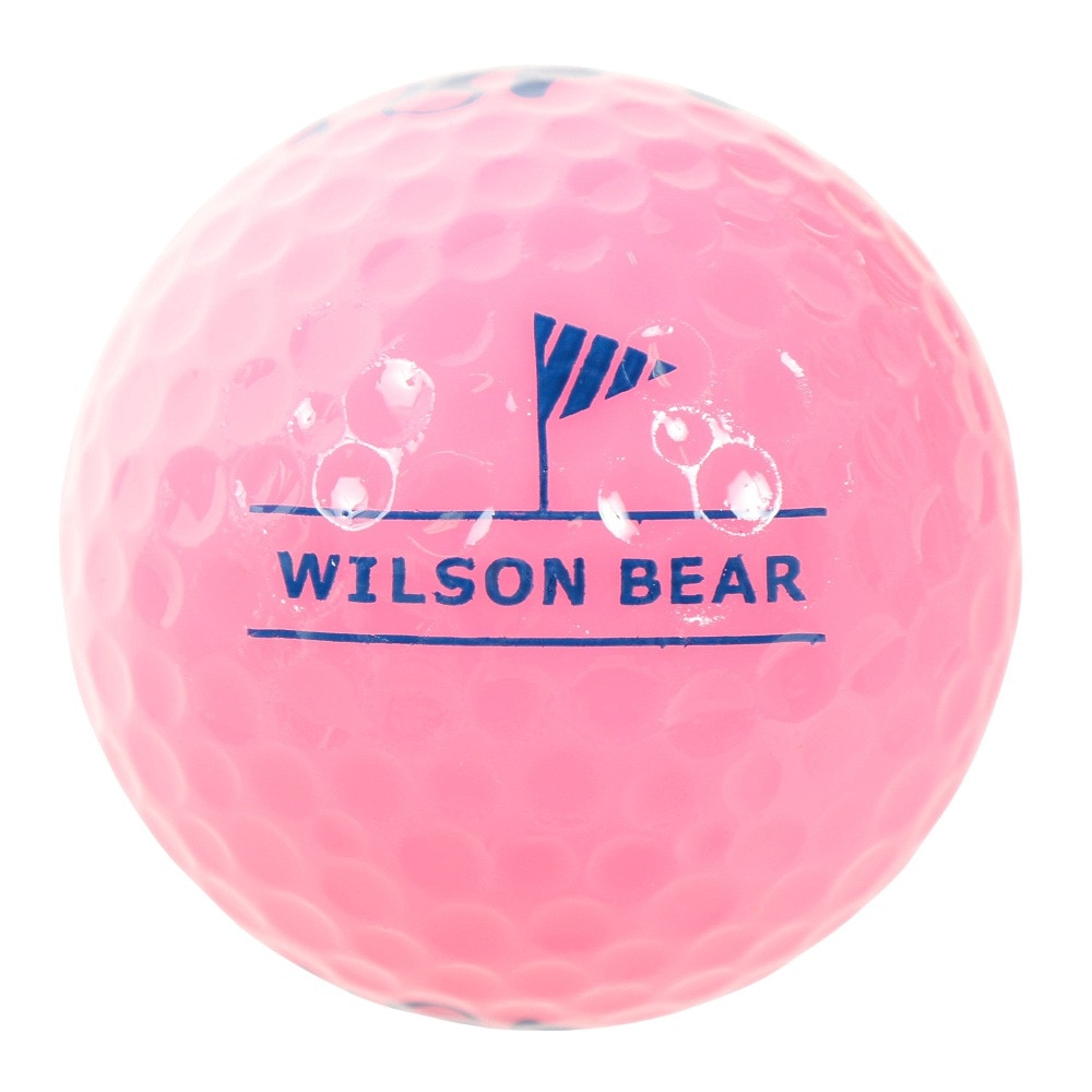 ウイルソンゴルフ（Wilson Golf）（レディース）ゴルフボール ベア4 ピンク ネット入り 10球