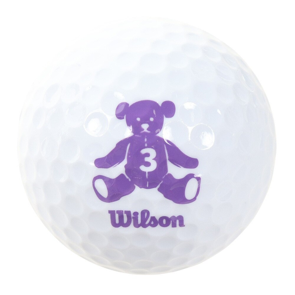 ウイルソンゴルフ（Wilson Golf）（レディース）ゴルフボール ベア4 ホワイト ネット入り 10球
