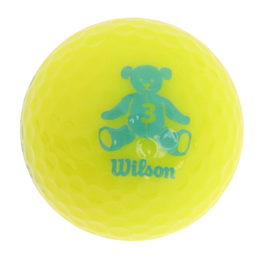 ウイルソンゴルフ（Wilson Golf）（レディース）ゴルフボール BEAR4 イエロー 1ダース