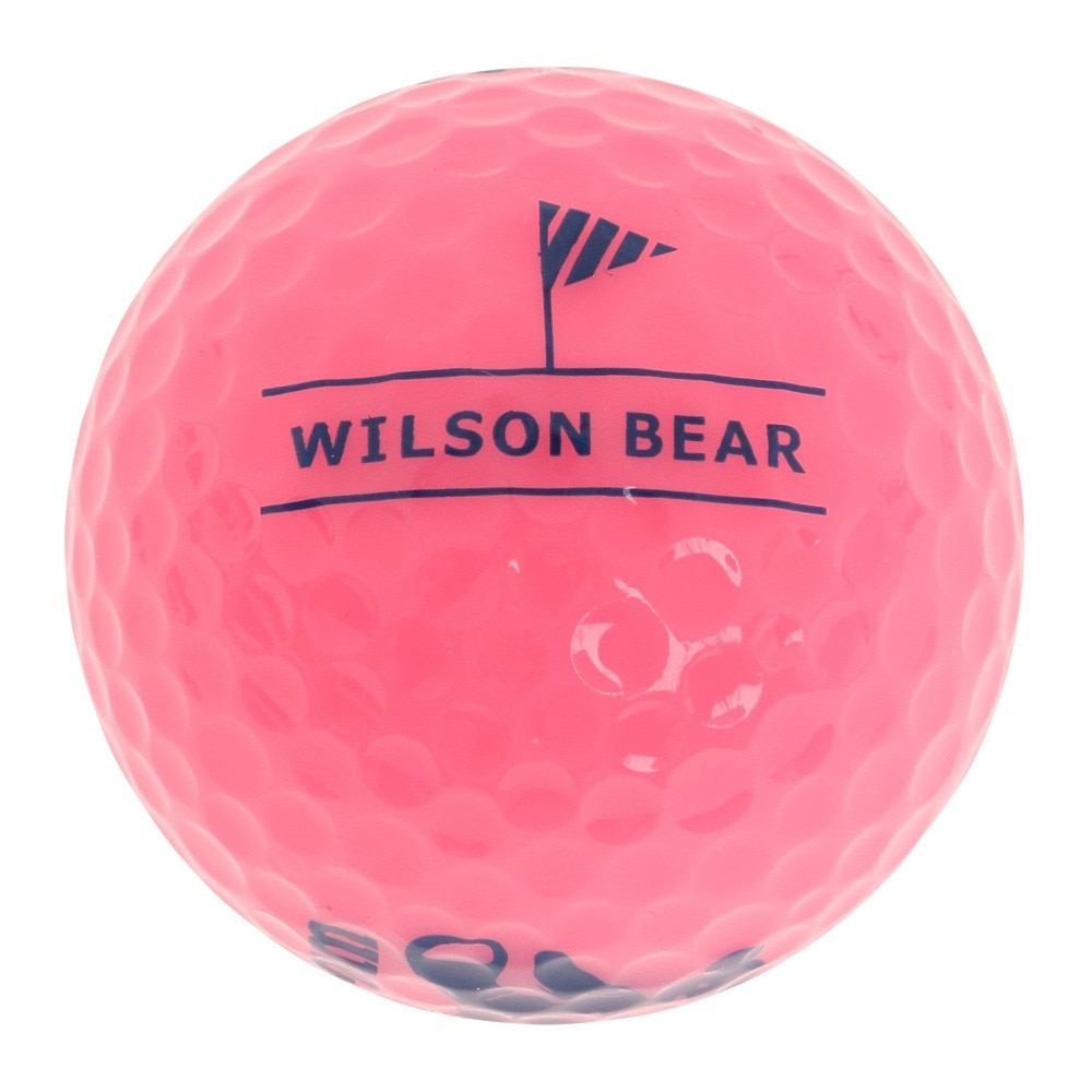 ウイルソンゴルフ（Wilson Golf）（レディース）ゴルフボール BEAR4 1ダース ピンク