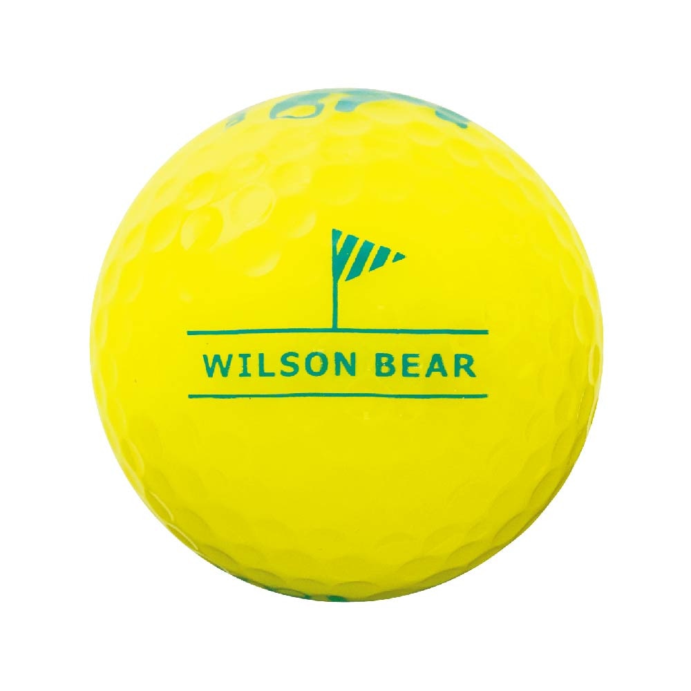 ウイルソンゴルフ（Wilson Golf）（レディース）ゴルフボール ベア4 イエロー ネット入り 8球