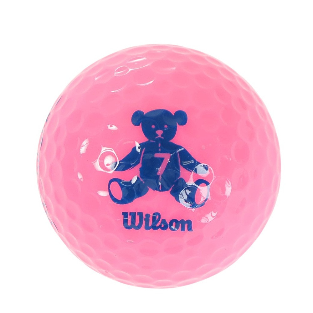 ウイルソンゴルフ（Wilson Golf）（レディース）ゴルフボール BEAR4 ピンク ネット(8個入り)
