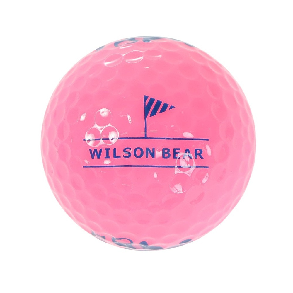 ウイルソンゴルフ（Wilson Golf）（レディース）ゴルフボール BEAR4 ピンク ネット(8個入り)